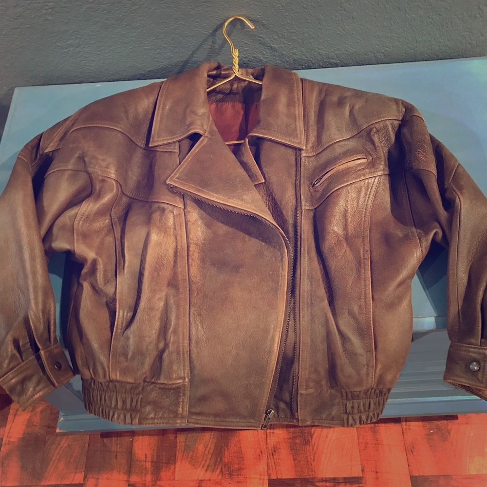 1980’s Brown Leather Jacket